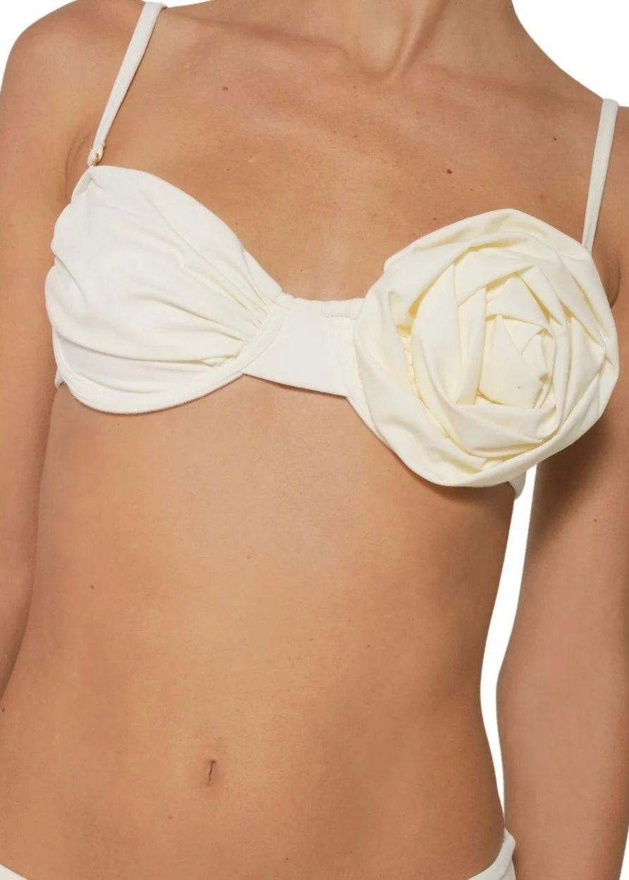 BIKINI FLOR OFF-WHITE