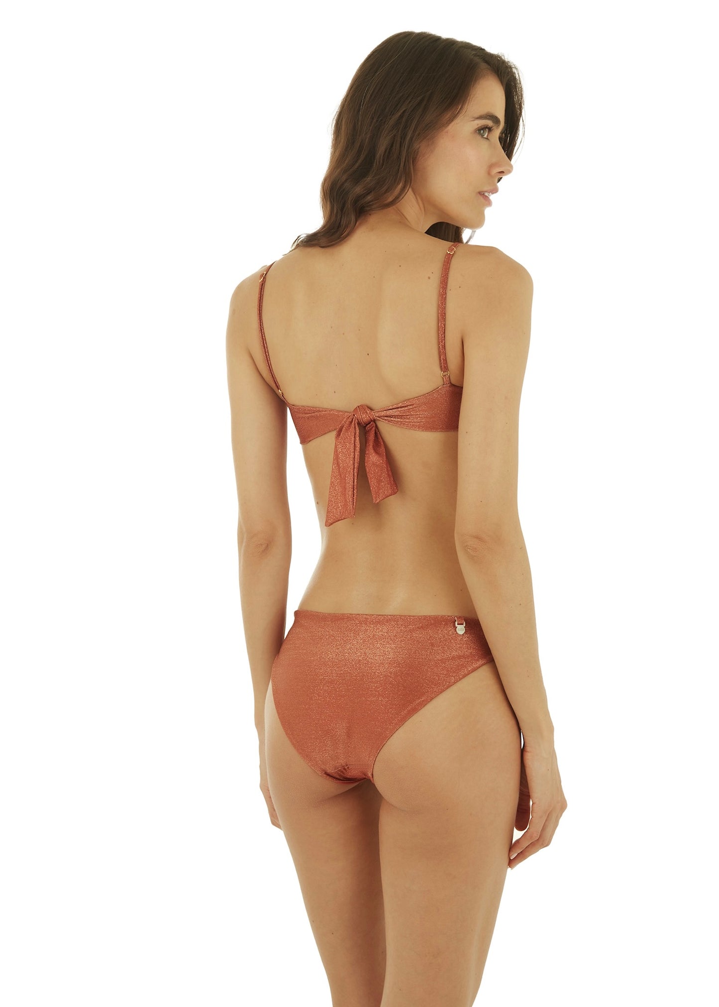 BIKINI NARANJA BRILLOSO COPA