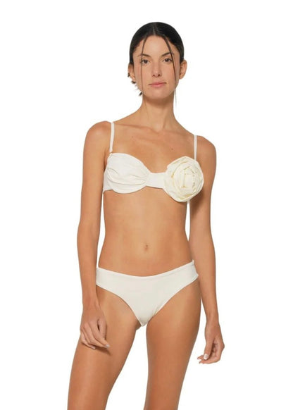 BIKINI FLOR OFF-WHITE