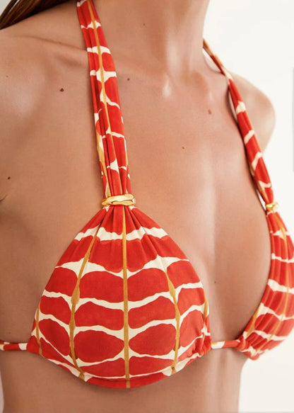 BIKINI ROJO CON DETALLES